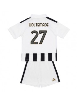 Otroški Nogometna dresi replika Juventus Nick Woltemade #27 Domači 2026-27 Kratek rokav (+ hlače)